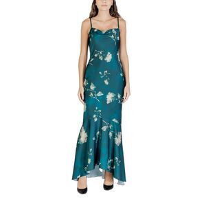 Rinascimento Bicolor Polyester Long Women's Dress